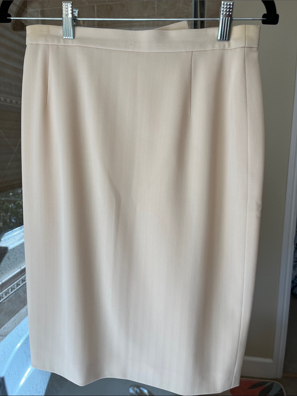 Escada Soft Cream Pencil Skirt